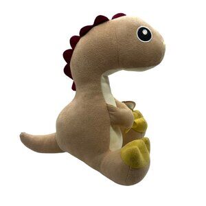 Adventure City Dinosaur Plush Toy 12"‎ Brown Eco-Friendly Stuffed Animal 9"x9"